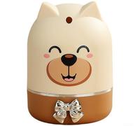 Distributeur de cure-dents avec contour de lapin et bouton supérieur pour un fonctionnement efficace et faible contact dans les zones de salle à manger ou de cuisine (Little Bear)