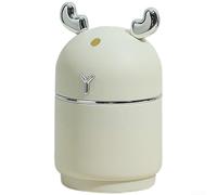 Distributeur de cure-dents en forme de lapin avec presse automatique pour un accès hygiénique et pratique à un cure-dents (élan à cornes argentées)