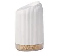 Distributeur de cure-dents portable avec couvercle et cure-dents - Boîte de rangement pour cuisine, restaurant, hôtel - Blanc