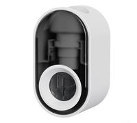 Distributeur de dentifrice avec couvercle anti-poussière pour salle de bain, extrudeuse quantitative automatique pour adultes et enfants, blanc (noir)