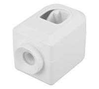 Distributeur de Dentifrice Mural Blanc ABS pour Salle de Bain | Serrage Précis, Routine Plus Rapide, Rangement Net, pour Tubes de Dentifrice et Nettoyant Visage