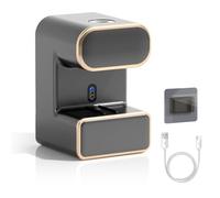 Distributeur de Dentifrice, Presse-Dentifrice Capteur Montage Mural Porte-Brosse à Dents Mural de Désinfection de Type C avec 3 Fentes Brosses pour Vanité de Salle de Bain Familles