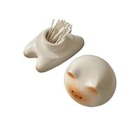 Distributeur de -dents, distributeur de -dents de chat, boîte de rangement en céramique, décoration mignonne, accessoires de bureau pour nettoyage des dents de fil dentaire, apéritif