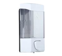 Distributeur de désinfectant, Distributeur de Gel Douche pour Salle de Bain sans perçage, Distributeur de Savon Mural de 350 ML, boîte distributrice de Lotion Murale pour hôtel, Bureau, Maison