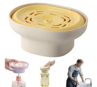 Distributeur de détergent à lessive anti-fuite - Pompe sans effort pour le linge anti-fuite - Convient pour la cuisine et la maison - Minimise les déchets et le désordre lors de l'utilisation (blanc)