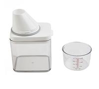 Distributeur de détergent à lessive avec couvercles - Distributeur de riz - Pour perles de linge, flocons d'avoine, aliments pour animaux domestiques