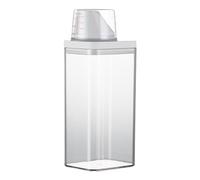Distributeur de détergent à lessive - Boîte de rangement pour dosettes de lessive | Boîte de rangement liquide de grande capacité avec design anti-fuite, couvercle de tasse à mesurer, idéal pour