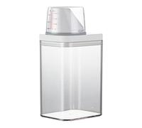Distributeur de détergent à lessive - Boîte de rangement pour dosettes de lessive | Boîte de rangement liquide de grande capacité avec design anti-fuite, couvercle de tasse à mesurer, idéal pour