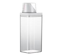 Distributeur de détergent à lessive, grande capacité, anti-fuite, couvercle de tasse à mesurer, organisation et rangement pour détergent liquide, poudre, adoucissant