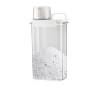 Distributeur de détergent à lessive : réservoir de stockage anti-odeur, récipient résistant à l'humidité | Tasse à mesurer transparente pour riz, céréales, haricots, H
