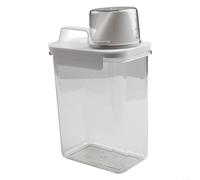 Distributeur de détergent hermétique anti-fuite avec tasse à mesurer pratique pour une distribution facile de la lessive en poudre (1800 ml)