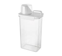 Distributeur de détergent, récipient booster de parfum, tasse à mesurer pour linge, bouteille de rangement résistante à l'humidité pour décoration de buanderie, organisation de riz, céréales, haricots
