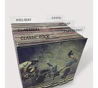 Distributeur de disques - distributeur de disques vinyle acrylique DIY - distributeur de disques a - Z genere era BPM & writable 12 pouces vinyle - horizontal & Vertical - set de 10