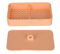 Distributeur de fécule de maïs en plastique avec tamis intégré pour un stockage efficace de l'espace de travail et la poudre de découpe, convient pour l'artisanat en argile polymère, 12 x 7 x 4 cm