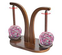 Distributeur de fil magnétique - Support de fil à crochet en bois pour tricot et - Organisateur de fil rotatif lisse - Outil pour broderie, tissage, projets d'artisanat, contrôle du filetage
