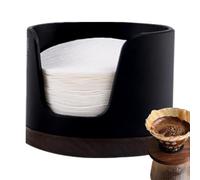Distributeur De Filer À Café, Support De Filtre À Café Portable, Channe, Stockage En Papier Pour Filtre, Boîte Ronde - Boîte En Bois Poète Poussière Portable Avec Couvercle Pe