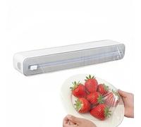 Distributeur de film à coupe,Boîte de distribution rechargeable et antidérapante pour gaine film,Organisateur pour Film Aluminium et Film Étirable - Pour cuisine, maison, réfrigérateur, placard,