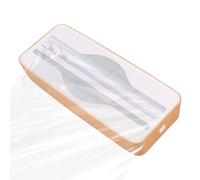 Distributeur de film alimentaire 2 en 1 avec cutter rechargeable et feuille d'aluminium pour l'organisation de la cuisine (jaune)