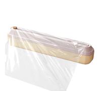 Distributeur de film alimentaire avec cutter | Support réutilisable pour films alimentaires - Avec pince latérale pour distributeur de rouleau de film - Pour armoire de rangement, mur, armoire, tiroir