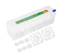 Distributeur De Film Alimentaire - Boîte De Coupe De Film Plastique Rechargeable avec Couteau Coulissant - Distributeur De Film Étirable avec Coupe Bidirectionnelle, Support De Rangement pour