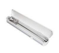 Distributeur de film alimentaire, film alimentaire ABS réglable réutilisable, organisateur de distributeur de film alimentaire avec -glissière pour papier d'aluminium parchemin (S)