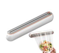 Distributeur de Film Alimentaire, Outil de Découpe Portable pour Films Alimentaires, Dispenseur Découpeur Magnétique Résistant aux Blessures pour Cuisine, Pour Réfrigérateur et Tiroir de -Manger pour