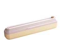 Distributeur de Film Alimentaire | Support De Stockage pour Film Alimentaire - avec Cutter Latéral pour Rouleau de Papier Aluminium - pour Mur Cellier Armoire Réfrigérateur