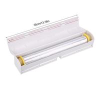 Distributeur de Film, Asixx Dérouleur de Film Alimentaire en ABS avec Lame en Acier Inoxydable pour Film et Feuille