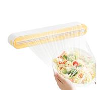 Distributeur De Film De Cuisine, Coupe Facile Et Sûre, Matériau ABS, Organisateur De Film 3 En 1 Avec Cutter, Porte-serviettes En Papier Magnétique, Compact Et Peu Encombrant, Pour Réfrigérateurs Ou É