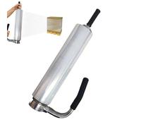 Distributeur de film élastique, support de distributeur rétractable | Emballage de palettes léger de résistance industrielle | Distributeur d'emballage réglable robuste avec poignée allongée