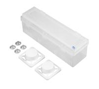 Distributeur de film étirable de 45 cm avec cutter, distributeur de film étirable et cutter, distributeur de papier alimentaire rechargeable avec cutter coulissant pour la maison et la cuisine