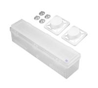 Distributeur de film rechargeable, coupe-papier alimentaire, réutilisable, hygiénique/peu d'entretien, solution écologique/économique, moyen/grand pour cuisine, salle à manger