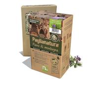 Distributeur de Foin Naturel Paglianatura Mountain 600 GR + Luzerne | Support à Foin pour Lapins, rongeurs et Petits Animaux | Pratique et hygiénique