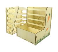 Distributeur de Foin Râtelier d'alimentation renforcé destiné aux Animaux | Râtelier à foin pour lapin pour Écureuils Chinchillas Hamsters Hérissons Lapins Nains Petits Animaux de Com
