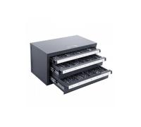 Distributeur de Forets 29 Compartiments Étiquetés 1-13 mm Boîte de Rangement pour Forets à 3 Tiroirs Coffret Vide pour Foret 37