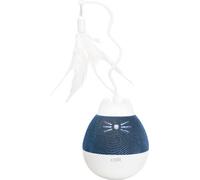 Distributeur de friandises catit Pixi Spinner, interactif, blanc & bleu, s'active au toucher