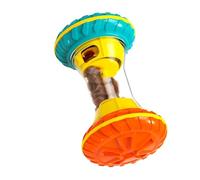 Distributeur de friandises interactif pour chien - 8 x 8 x 14 cm - Puzzle à alimentation lente réglable - Jouet de stimulation mentale en silicone - Jeu alimentaire d'aide à l'ennui - Outil