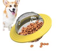 Distributeur de friandises interactif pour chien - Soucoupe volante balle | Jouet puzzle résistant aux fuites alimentaires pour réduire l'ennui et l'entraînement
