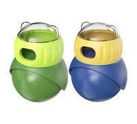 Distributeur de friandises, mangeoire pour animaux de compagnie, jouet interactif de 8 x 8 x 12,5 cm, design rechargeable, balle anti-fuite réglable pour dressage de chien, enrichissement du chat, jeu