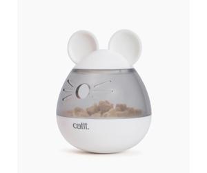 Distributeur de friandises pour chat - CATIT - PIXI - Design oreilles de souris - Blanc