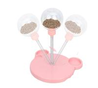 Distributeur de friandises pour chat | Distributeur de friandises pour chat | Balle distributrice de friandises | Interactif | Portable | Facile à utiliser | 24 x 16,6 x 20,6 cm | Bleu | Rose | Pour