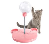 Distributeur de friandises pour chat, jouet interactif pour chien avec ressort, distributeur de friandises interactif pour chat, support rangement pour nourriture pour animaux d'intérieur, dis