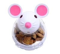 Distributeur de friandises pour chat - Souris oscillante - Balle manquante - Petit jouet amusant pour chat - Distributeur de nourriture lente - Entraînement et interactif - Prévient l'obésité