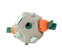 Distributeur de friandises pour chien - Jouet à mâcher avec fonction friandise interactive pour chiens - Balle d'entraînement pour le nettoyage des dents - Pour chiens de petite, moyenne et grande
