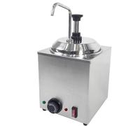 Distributeur de fromage en acier inoxydable avec chauffe-sauce électrique réglable pour fromage Nacho, caramel et chocolat