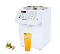 Distributeur de fructose, 8,5 L, équipement de thé aux bulles en acier inoxydable, utilisation commerciale avec technologie de température constante pour les magasins de thé glacé et au lait