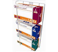 Distributeur de gants jetables mural triple avec trois compartiments pour gants, tabliers, lingettes
