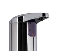 Livoo - Distributeur de Gel à capteur Infrarouge SA109-220ml, Acier Inoxydable, gels/savons/desinfections, détection Mouvement, Amovible, à Piles