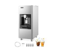 VEVOR Distributeur de Glaçons 9 kg/min, Bac de Stockage de Glace avec Capacité de Stockage de 80 kg, Distribution Automatique avec Broyeur, Pieds Réglables en Hauteur, pour Machine à Glaçons Bureau