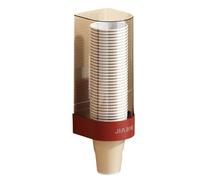 Distributeur de gobelets en papier à fixation murale pour comptoir - Support de rangement hygiénique